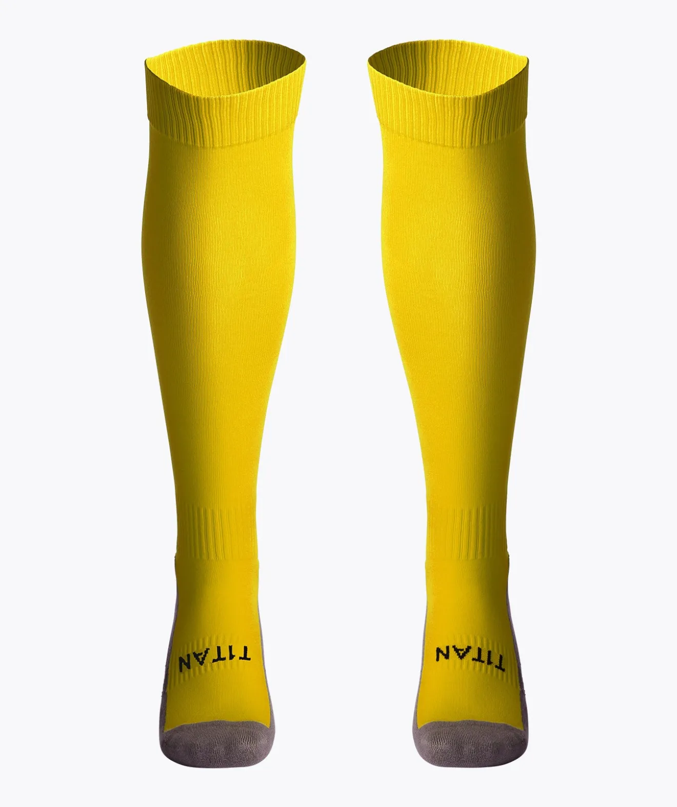T1TAN Chaussettes de football Jaune- Chaussettes
