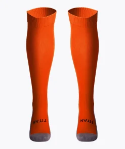 T1TAN Chaussettes de football Orange- Chaussettes