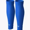 T1TAN Jambières de Foot Bleu- Chaussettes
