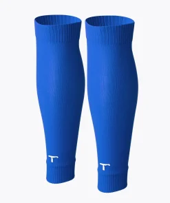 T1TAN Jambières de Foot Bleu- Chaussettes