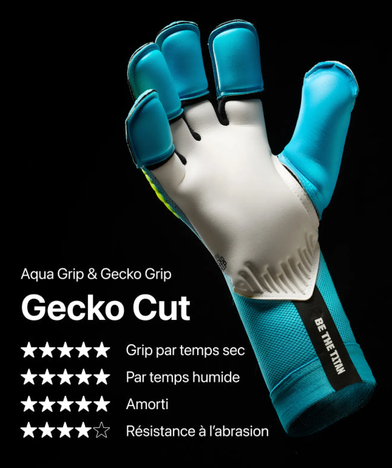 T1TAN Rebel 2.0 Sky Blue (FP)- Rebel Collection | Avec Protection Des Doigts