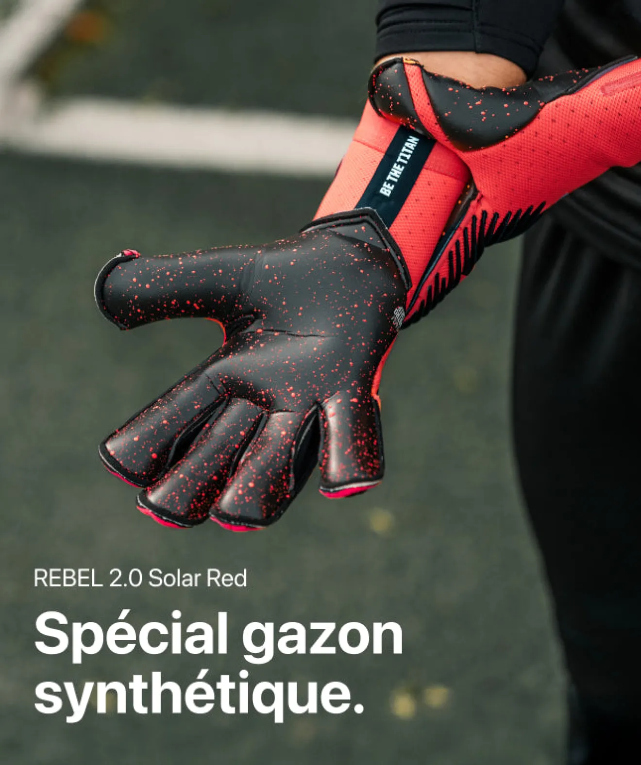 T1TAN Rebel 2.0 Solar Red- Rebel Collection | Gants De Gardien Pour Enfants