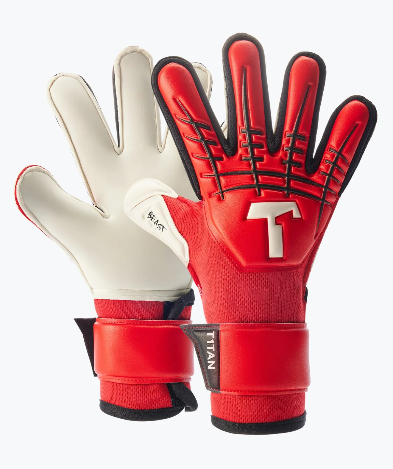 T1TAN Red Beast Junior 3.0-Enfant Gants De Gardien Pour Enfants | Beast Collection