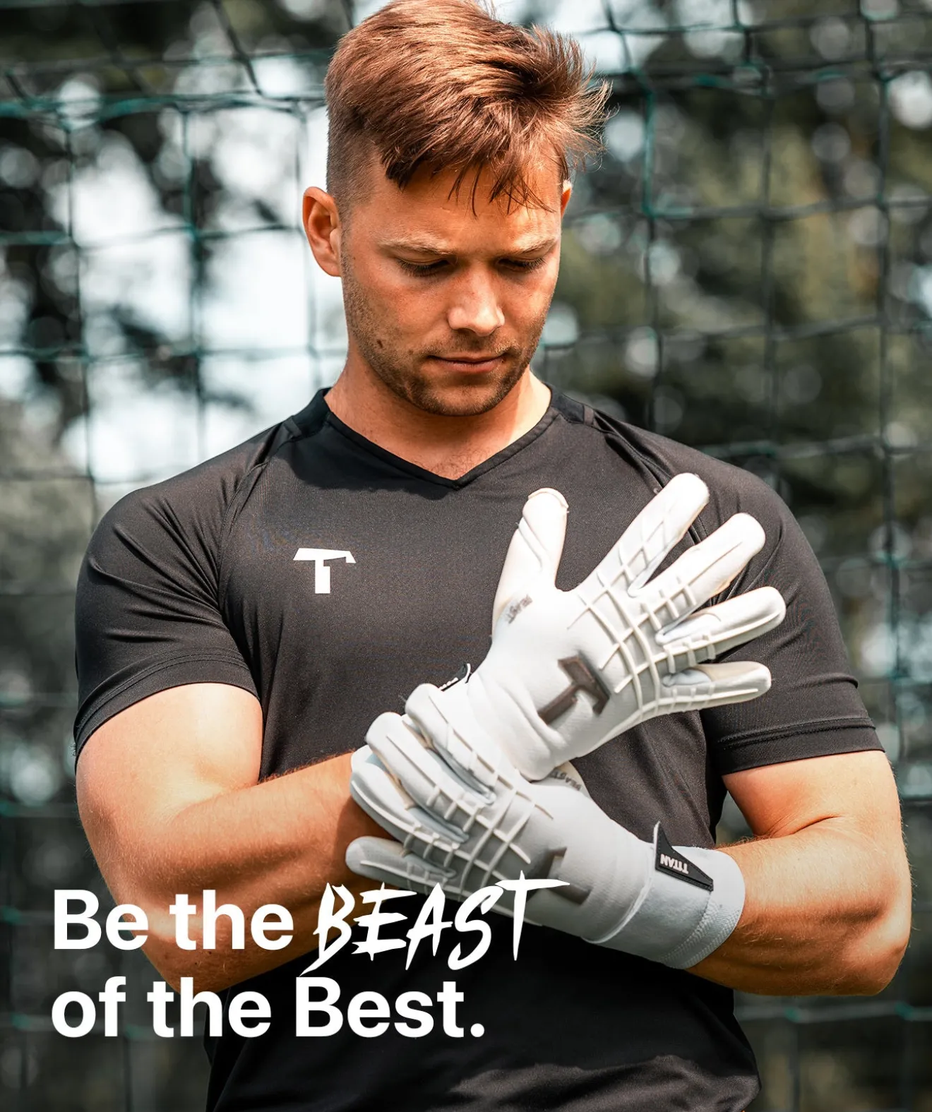 T1TAN White Beast 3.0- Beast Collection | Gants De Gardien Pour Enfants